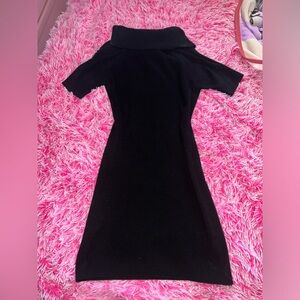 Calvin Klein black knit wiggle dress